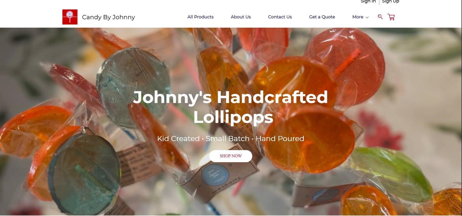 Zoho Commerce Project with Johnny's Handcrafted Lollipop 