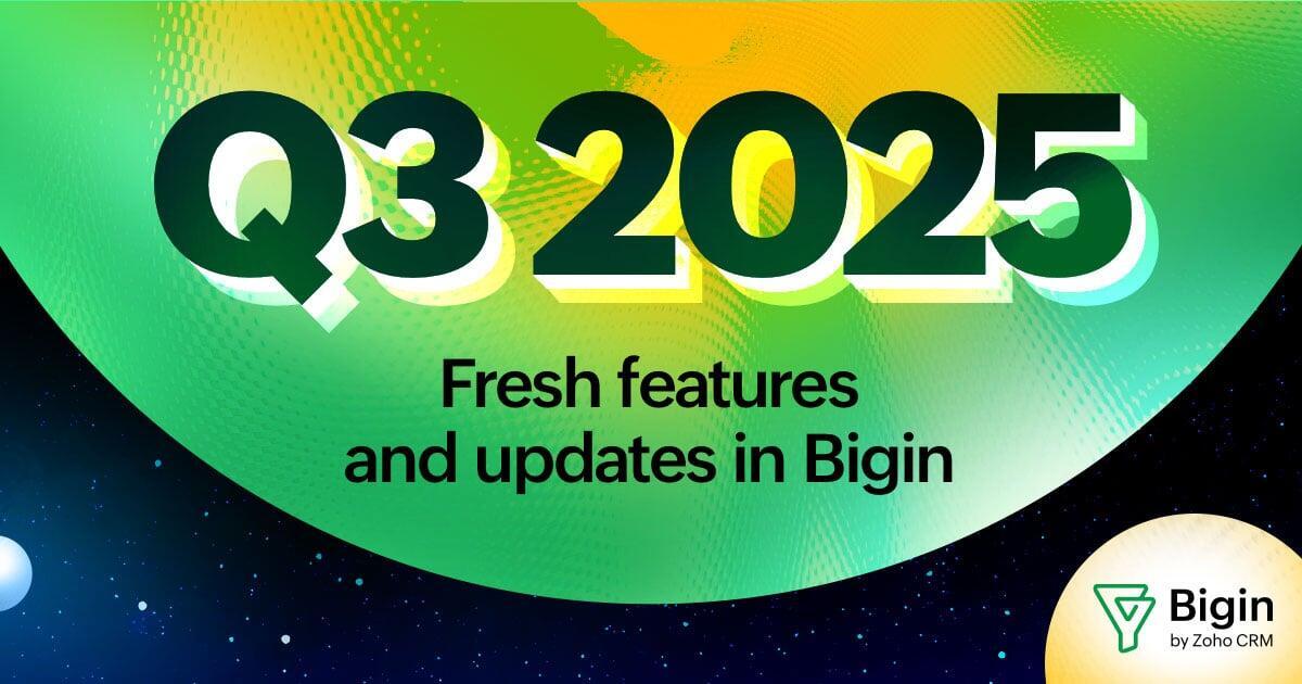 Updates from Bigin cloudflow solutions
